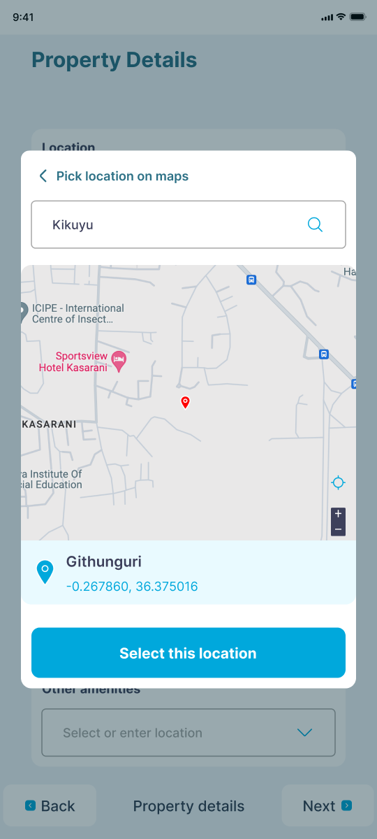 Pick location on maps